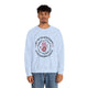 Sweatshirt blanc pour homme avec graphique chrétien "Par ses meurtrissures nous sommes guéris".
