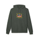Sweat à capuche gris foncé avec le motif Jésus est mon superhéros sur la poitrine.