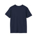 T-shirt bleu marine uni pour homme à manches courtes et col rond.