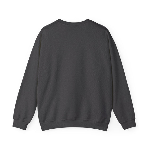 Vue arrière d'un sweatshirt gris anthracite à col rond pour homme.