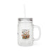 Gobelet en verre dépoli avec couvercle, paille et motif floral avec texte en français.