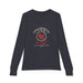 T-shirt gris à manches longues pour enfant avec un motif religieux centré sur la poitrine.