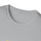 T-shirt gris à col rond avec le texte Jesus est mon Superhéros en typographie style bande dessinée.