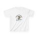 T-shirt blanc pour enfant avec une illustration de poisson et le texte Jésus a fait de moi.