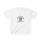 T-shirt blanc pour enfant avec une illustration de poisson et le texte Jésus a fait de moi.