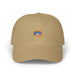 Casquette beige en coton avec le logo brodé Jésus est mon superhéros sur le devant.