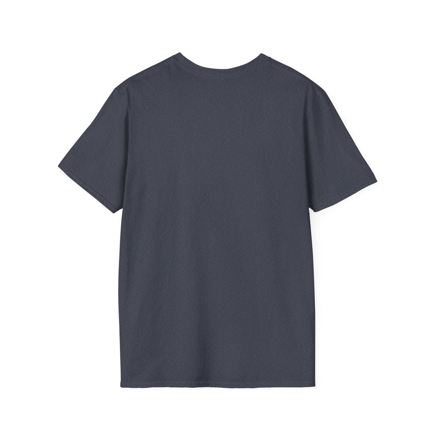 Vue arrière d'un t-shirt pour homme de couleur gris anthracite uni.