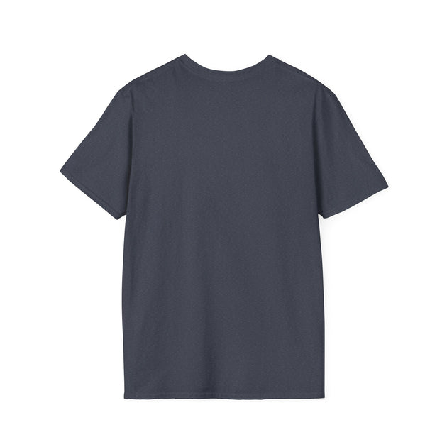Vue arrière d'un t-shirt pour homme de couleur gris anthracite uni.