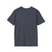 Vue arrière d'un t-shirt pour homme de couleur gris anthracite uni.