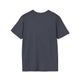 Vue arrière d'un t-shirt pour homme de couleur gris anthracite uni.