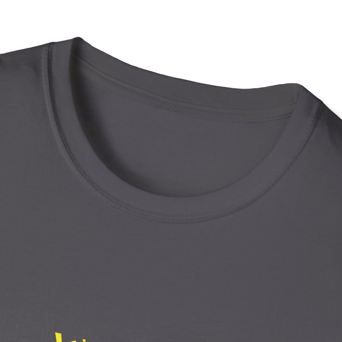 T-shirt gris à col rond avec l'inscription Jésus est mon Superhéros en style bande dessinée.